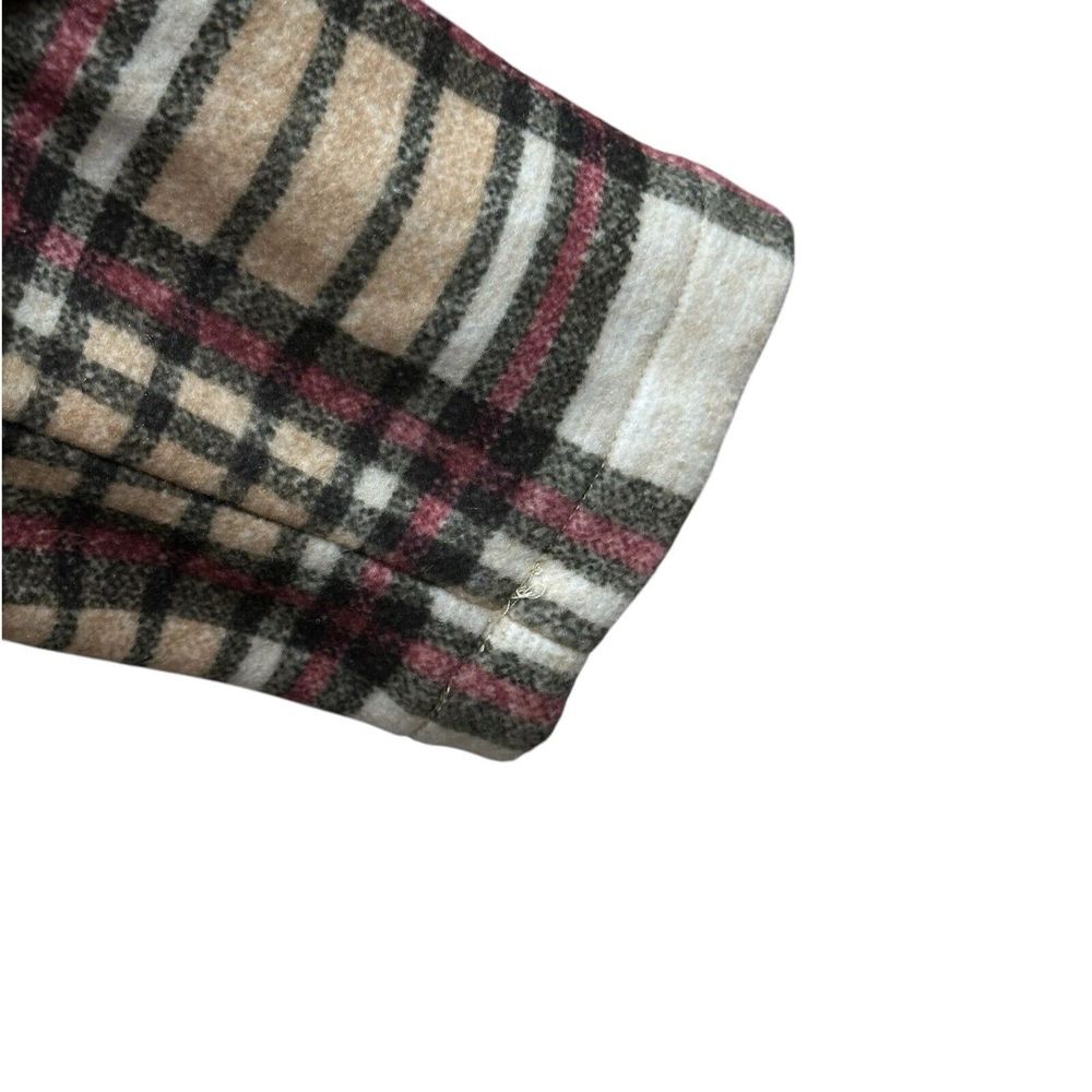 Vero Moda Women's Size XS Katrine Tan Buffalo Plaid Long Jacket‎ Pockets - Picture 5 of 11